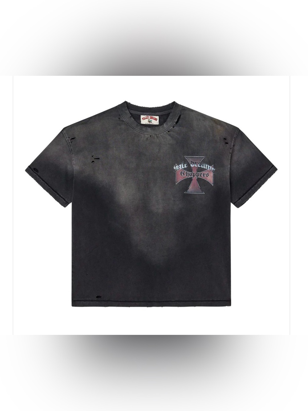 Vale Forever Black Faded Choppers Graphic Tee